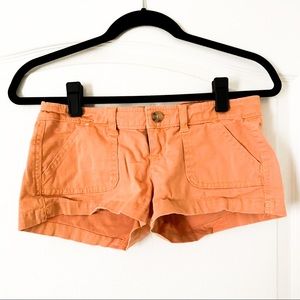 Hollister Co. Sienna Orange Cotton Shorts